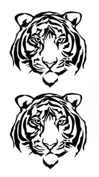 Временная татуировка Тигр 34659