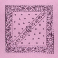 Бандана Огурцы розовая диагональ Б103