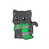 Значок "Котёнок в шарфе" BR192