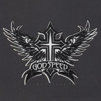 Термонашивка Крест с крыльями God Of Speed TNV047