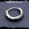 Серьга из нержавеющей стали Морской Культ (1шт) HPN765