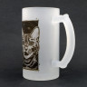 Кружка пивная стеклянная Котик MB018