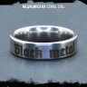 Кольцо из нержавеющей стали Black metal 6 мм KSS603