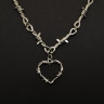 Ожерелье Колючее Сердце КА265