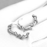Серьга из нержавеющей стали Змей-Искуситель (1шт) HPN766