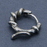 Серьга из нержавеющей стали Змей-Искуситель (1шт) HPN766