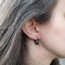 Серьга из нержавеющей стали Змей-Искуситель (1шт) HPN766