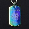 Жетон из медицинской стали Memento Mori NFTB021rb
