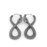 Серьги из нержавеющей стали Хвост Времени (пара) HPN768