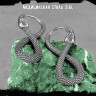 Серьги из нержавеющей стали Хвост Времени (пара) HPN768