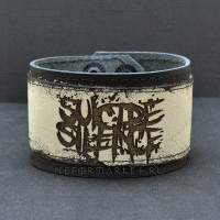Браслет кожаный Suicide Silence NRG013