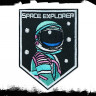 Термонашивка Space Explorer (космонавт) TNV556