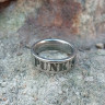 Кольцо из нержавеющей стали Punk's not dead 6 мм KSS664