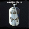 Жетон из медицинской стали Placebo NFJ001