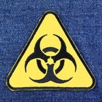 Нашивка Biohazard жёлтая НШВ104