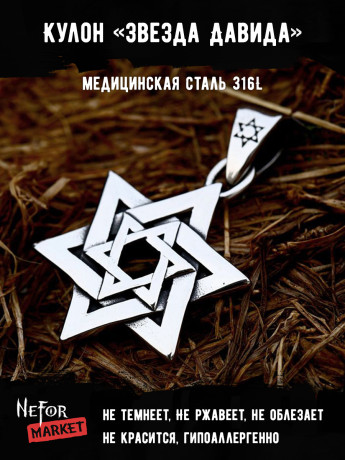 Кулон Звезда Давида TS493
