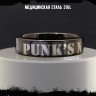 Кольцо из нержавеющей стали Punk's not dead 6 мм KSS664b