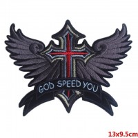 Термонашивка Крест с крыльями (малая) TNV165