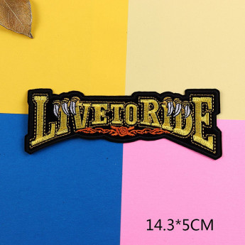 Термонашивка Live to ride TNV458