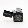 Зажигалка чёрная Queen NFZB012