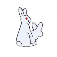 Значок Кролики BR071