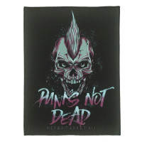Нашивка большая Punk's Not Dead НБД021