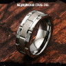 Кольцо из нержавеющей стали Пепел Мидгарда 8 мм KSS577
