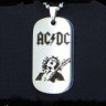 Жетон из медицинской стали AC/DC NFJ007