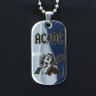 Жетон из медицинской стали AC/DC NFJ007
