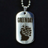 Жетон из медицинской стали Green Day NFJ009