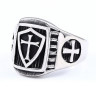 Кольцо из нержавеющей стали Крестоносец KSS463