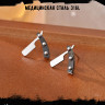  Серьга из нержавеющей стали Бритва (1 шт!) HPN001