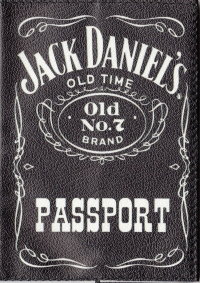 Обложка на паспорт Jack Daniel's. ОБП005