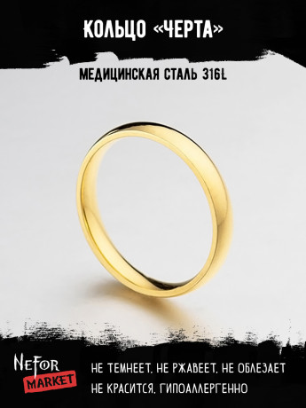 Кольцо из нержавеющей стали Черта KSS493g