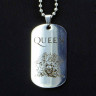 Жетон из медицинской стали Queen NFJ013