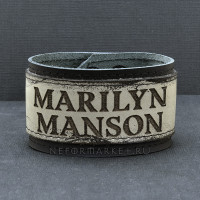 Браслет кожаный Marilyn Manson NRG024