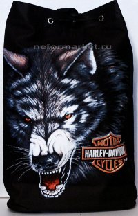 Торба  Harley Davidson волк ТСК11