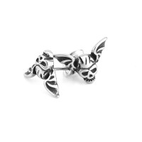  Серьга из нержавеющей стали Крылатый Череп HPN859