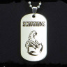 Жетон из медицинской стали Scorpions NFJ014
