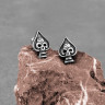 Серьга из нержавеющей стали Череповая Масть (1 шт) HPN860