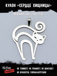 Кулон Сердце Хищницы TS445
