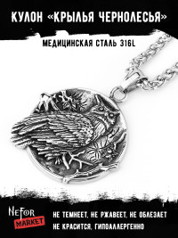Кулон Крылья Чернолесья TS487