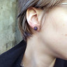 Серьга из нержавеющей стали Лепестки Лилит (1 шт) HPN891