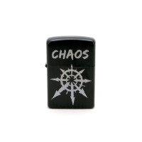 Зажигалка чёрная Chaos (Звезда Хаоса) NFZB023