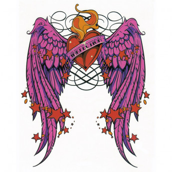 Временная татуировка Сердце с крыльями. 33786