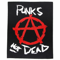 Нашивка большая Punk's Not Dead НШБ107