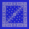 Бандана Огурцы синяя диагональ Б070