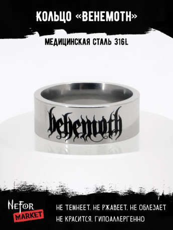 Кольцо из нержавеющей стали Behemoth 8 мм KSS711