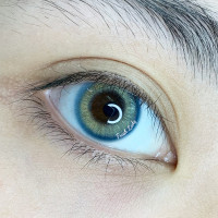 Линзы сине-зелёные "Selina blue-green" A160