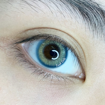 Линзы сине-зелёные "Selina blue-green" A160